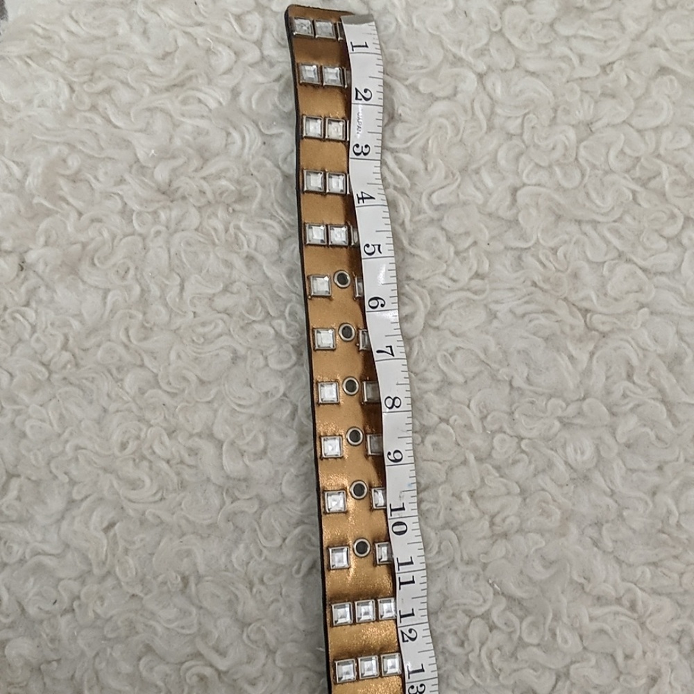 NWOT ~ Bronze Metallic Retro Inspired Belt - Picture 6 of 7